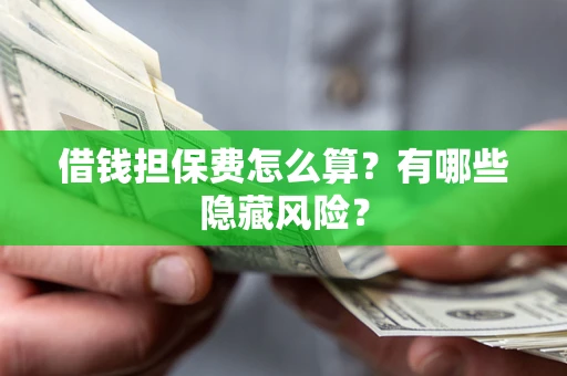 济南借钱担保费怎么算？有哪些隐藏风险？