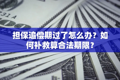 济南担保追偿期过了怎么办？如何补救算合法期限？