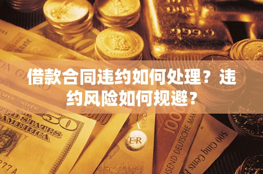 济南借款合同违约如何处理？违约风险如何规避？