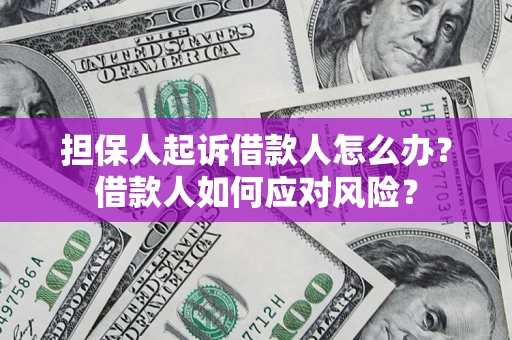济南担保人起诉借款人怎么办？借款人如何应对风险？