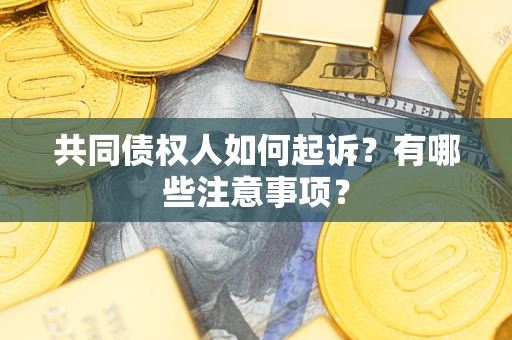 济南共同债权人如何起诉？有哪些注意事项？